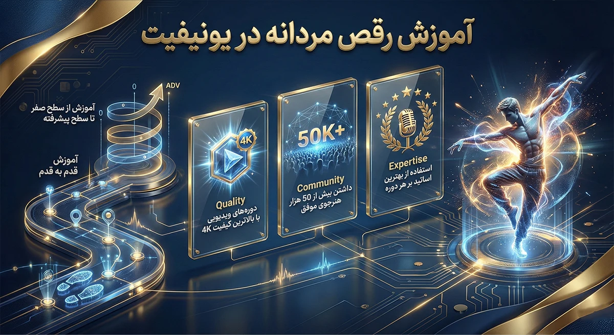 آموزش رقص مردانه در یونیفیت